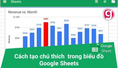Cách tạo chú thích cho các điểm dữ liệu riêng lẻ trong biểu đồ Google Sheets